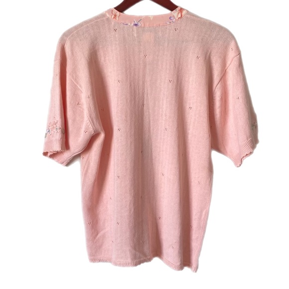 VINTAGE JANTZEN Cardigan Hand Embroidered Sz S - Picture 3 of 11